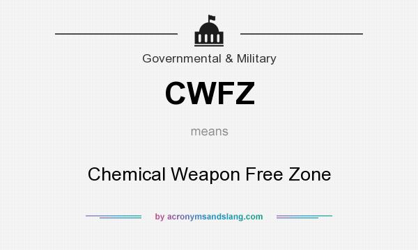What does CWFZ mean? It stands for Chemical Weapon Free Zone