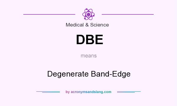 What does DBE mean? It stands for Degenerate Band-Edge