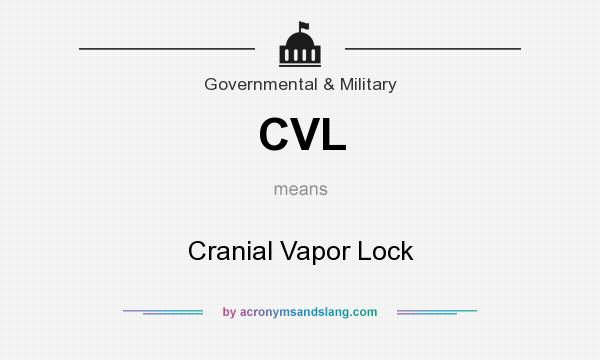 What does CVL mean? It stands for Cranial Vapor Lock