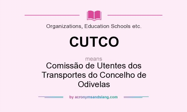 What does CUTCO mean? It stands for Comissão de Utentes dos Transportes do Concelho de Odivelas