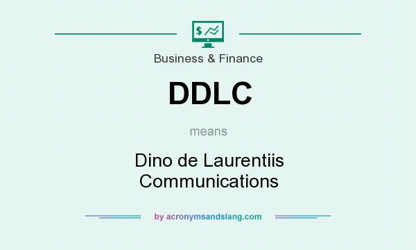 What does DDLC mean? It stands for Dino de Laurentiis Communications
