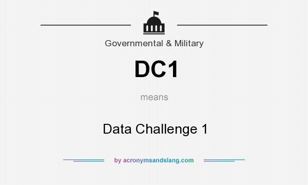 What does DC1 mean? It stands for Data Challenge 1