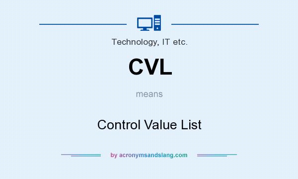 What does CVL mean? It stands for Control Value List