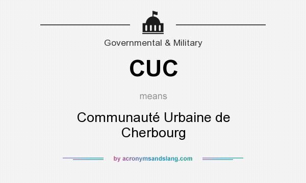 What does CUC mean? It stands for Communauté Urbaine de Cherbourg