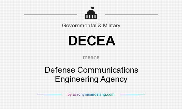 What does DECEA mean? It stands for Defense Communications Engineering Agency