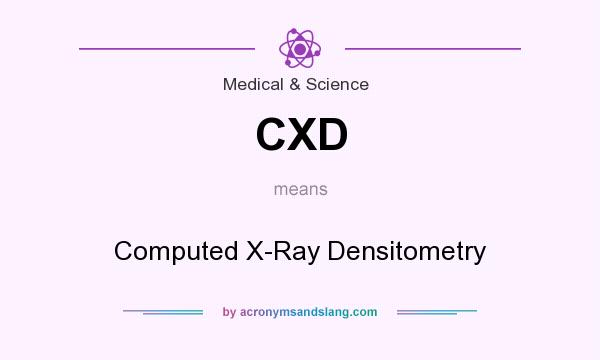 What does CXD mean? It stands for Computed X-Ray Densitometry