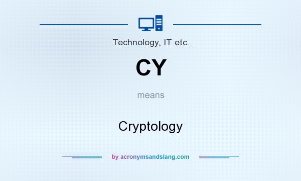 What does CY mean? It stands for Cryptology