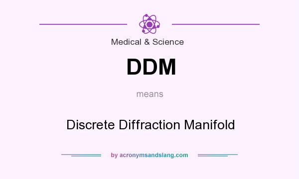 What does DDM mean? It stands for Discrete Diffraction Manifold