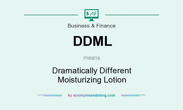 What does DDML mean? It stands for Dramatically Different Moisturizing Lotion