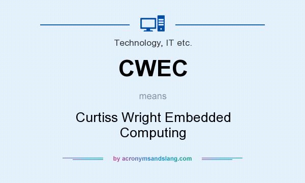 What does CWEC mean? It stands for Curtiss Wright Embedded Computing