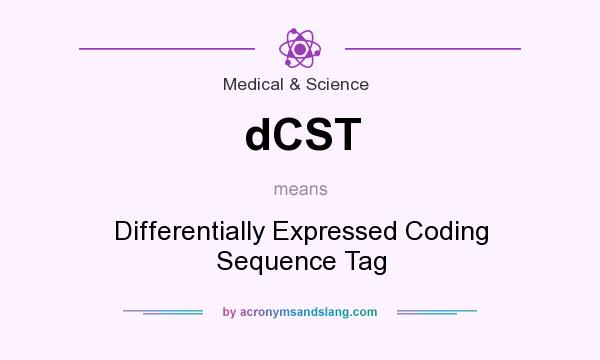 What does dCST mean? It stands for Differentially Expressed Coding Sequence Tag