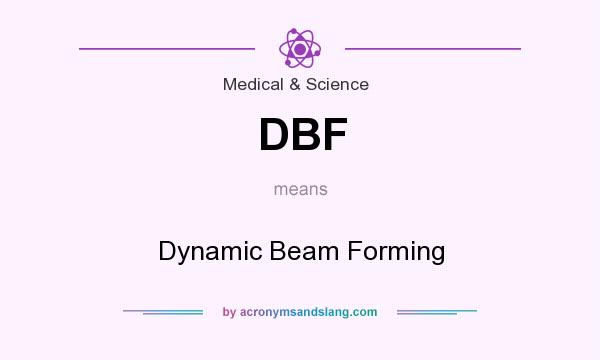 What does DBF mean? It stands for Dynamic Beam Forming