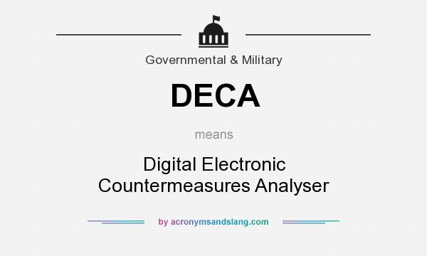 What does DECA mean? It stands for Digital Electronic Countermeasures Analyser