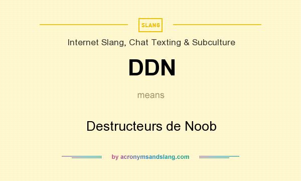 What does DDN mean? It stands for Destructeurs de Noob