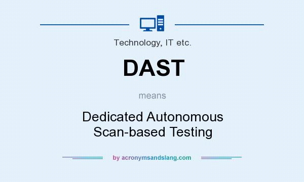What does DAST mean? It stands for Dedicated Autonomous Scan-based Testing