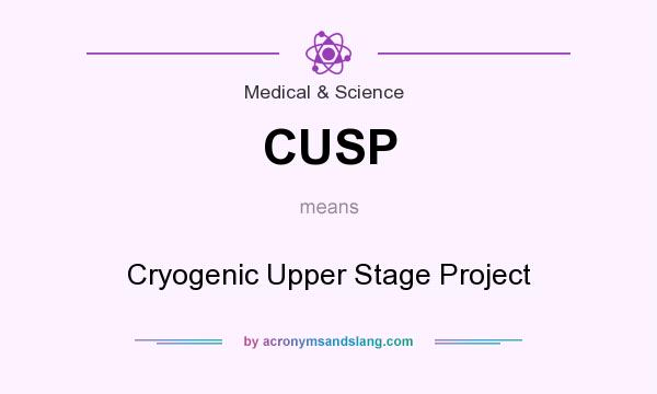 What does CUSP mean? It stands for Cryogenic Upper Stage Project