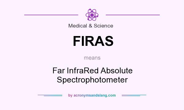 What does FIRAS mean? It stands for Far InfraRed Absolute Spectrophotometer
