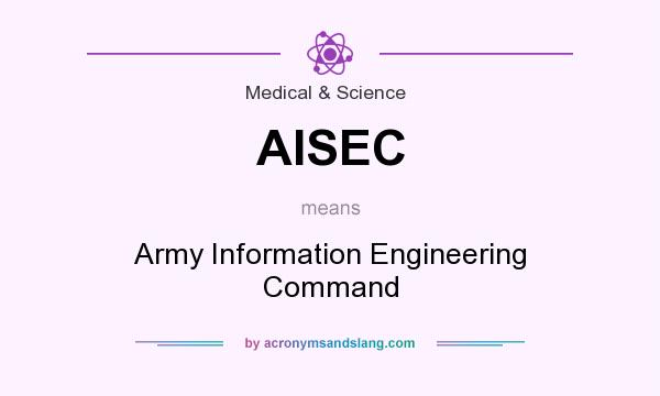 What does AISEC mean? It stands for Army Information Engineering Command