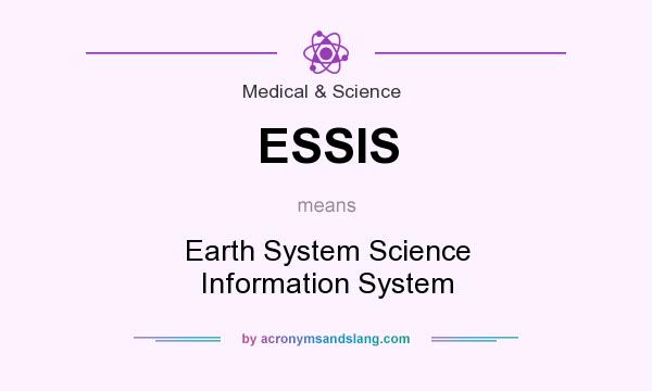 What does ESSIS mean? It stands for Earth System Science Information System