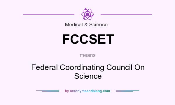 What does FCCSET mean? It stands for Federal Coordinating Council On Science