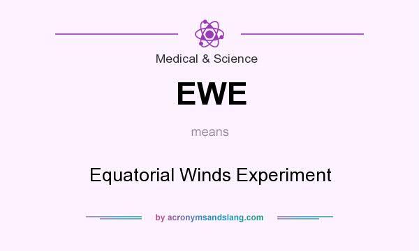What does EWE mean? It stands for Equatorial Winds Experiment