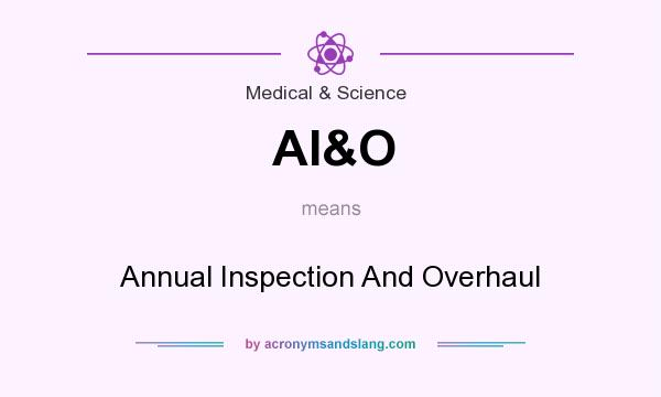 What does AI&O mean? It stands for Annual Inspection And Overhaul