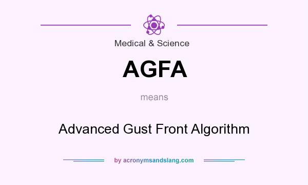 What does AGFA mean? It stands for Advanced Gust Front Algorithm