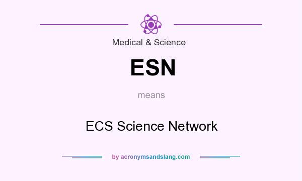 What does ESN mean? It stands for ECS Science Network