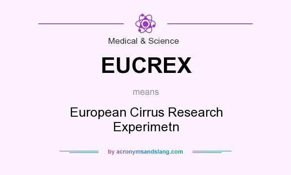 What does EUCREX mean? It stands for European Cirrus Research Experimetn