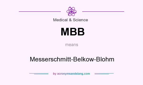 What does MBB mean? It stands for Messerschmitt-Belkow-Blohm