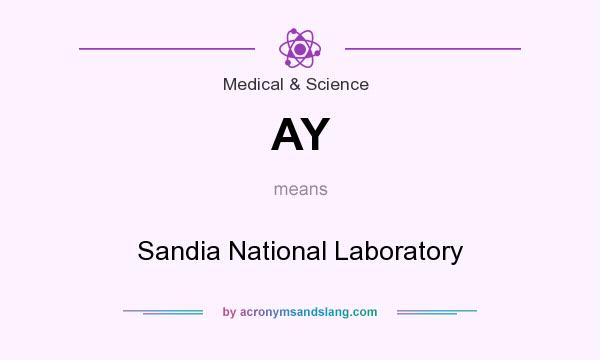 What does AY mean? It stands for Sandia National Laboratory