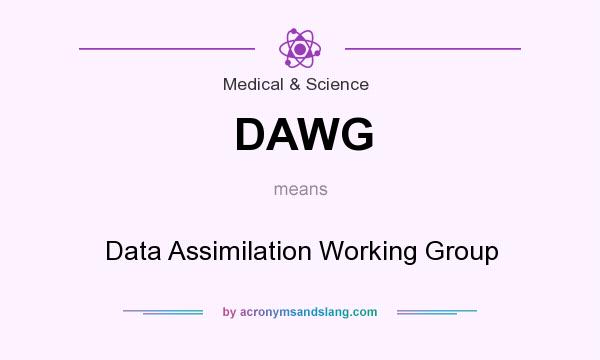 What does DAWG mean? It stands for Data Assimilation Working Group