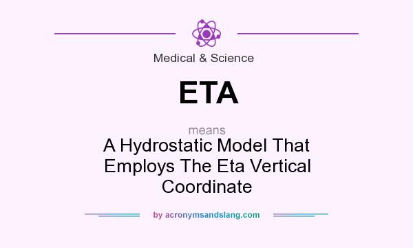 What does ETA mean? It stands for A Hydrostatic Model That Employs The Eta Vertical Coordinate