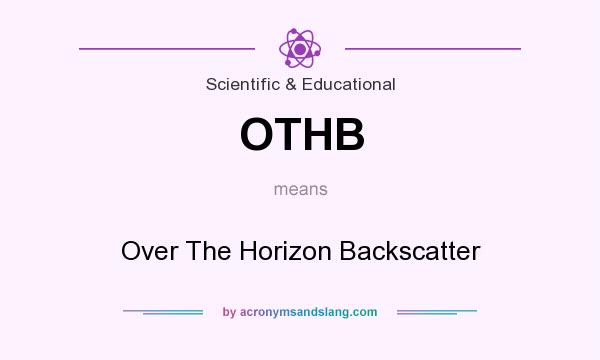 What does OTHB mean? It stands for Over The Horizon Backscatter