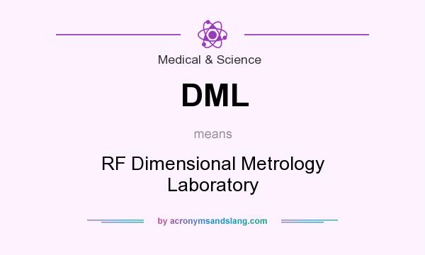 What does DML mean? It stands for RF Dimensional Metrology Laboratory