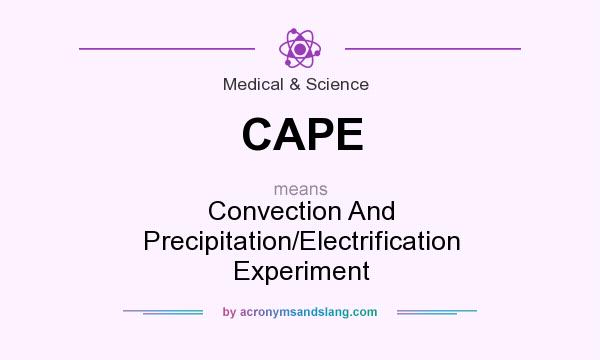 What does CAPE mean? It stands for Convection And Precipitation/Electrification Experiment