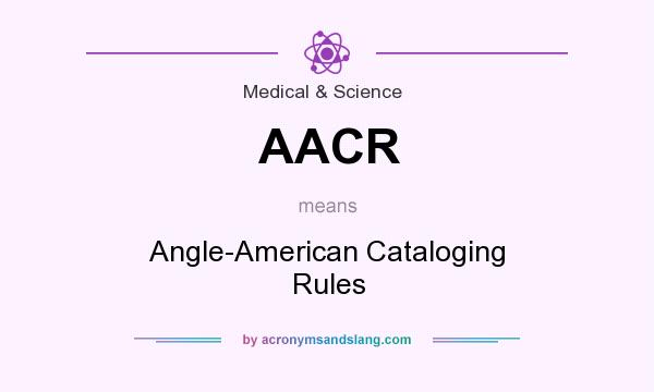 What does AACR mean? It stands for Angle-American Cataloging Rules