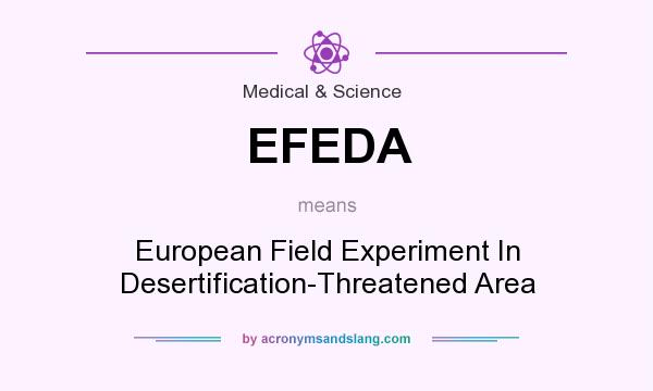 What does EFEDA mean? It stands for European Field Experiment In Desertification-Threatened Area