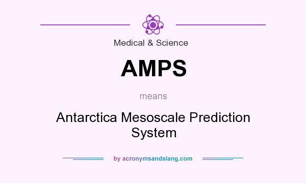What does AMPS mean? It stands for Antarctica Mesoscale Prediction System