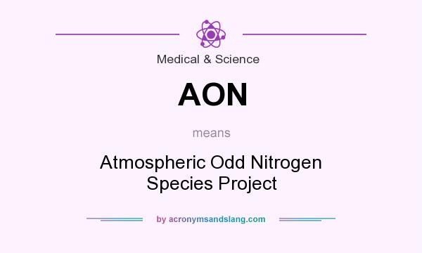 What does AON mean? It stands for Atmospheric Odd Nitrogen Species Project
