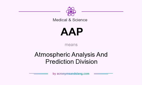 What does AAP mean? It stands for Atmospheric Analysis And Prediction Division