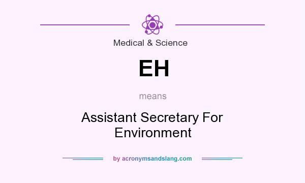 What does EH mean? It stands for Assistant Secretary For Environment