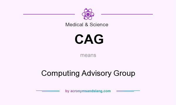 What does CAG mean? It stands for Computing Advisory Group