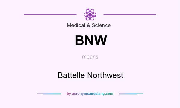 What does BNW mean? It stands for Battelle Northwest