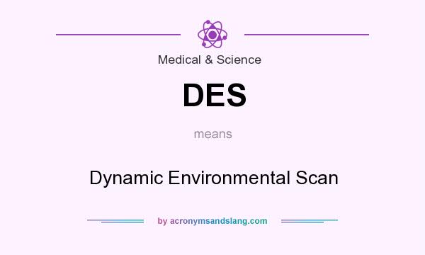 What does DES mean? It stands for Dynamic Environmental Scan
