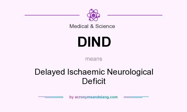 What does DIND mean? It stands for Delayed Ischaemic Neurological Deficit