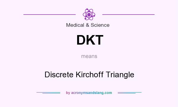 What does DKT mean? It stands for Discrete Kirchoff Triangle