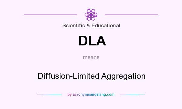 What does DLA mean? It stands for Diffusion-Limited Aggregation