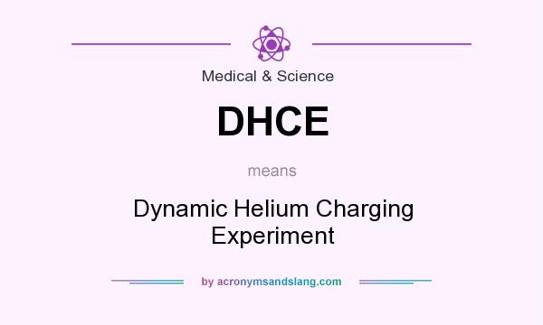 What does DHCE mean? It stands for Dynamic Helium Charging Experiment