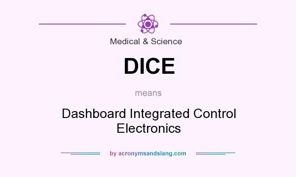 What does DICE mean? It stands for Dashboard Integrated Control Electronics